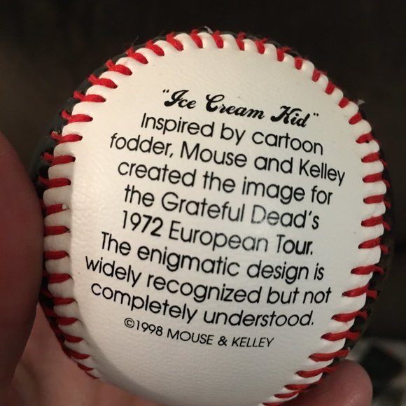 Grateful Dead Ice Cream Kid Baseball - Packaged 1972 See prices in photos - Picture 4 of 6